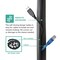 Electriduct Cable Wrap, 0.5 in to 0.8 in Inside Dia., 0.8 in Max Bundle Dia., 8 ft, Black WL-RI-FCW8-BK - alternate 3